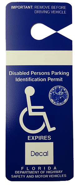 Permanent parking permit (blue)