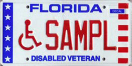 Disabled Veteran Wheelchair License Plate